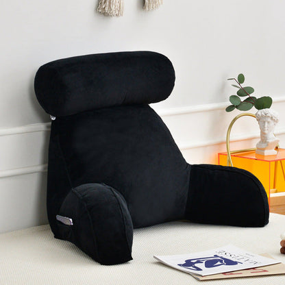 Backrest Pillow With Arms and Adjustable Headrest