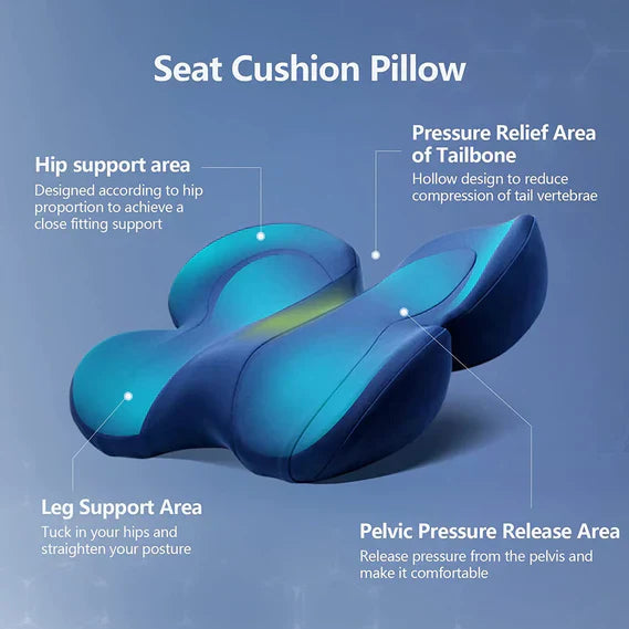 Seat Cushion for Tailbone Pain and Pressure Relief