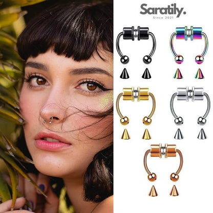 Saratily NoseClips – Magnetic Septum Ring Piercing