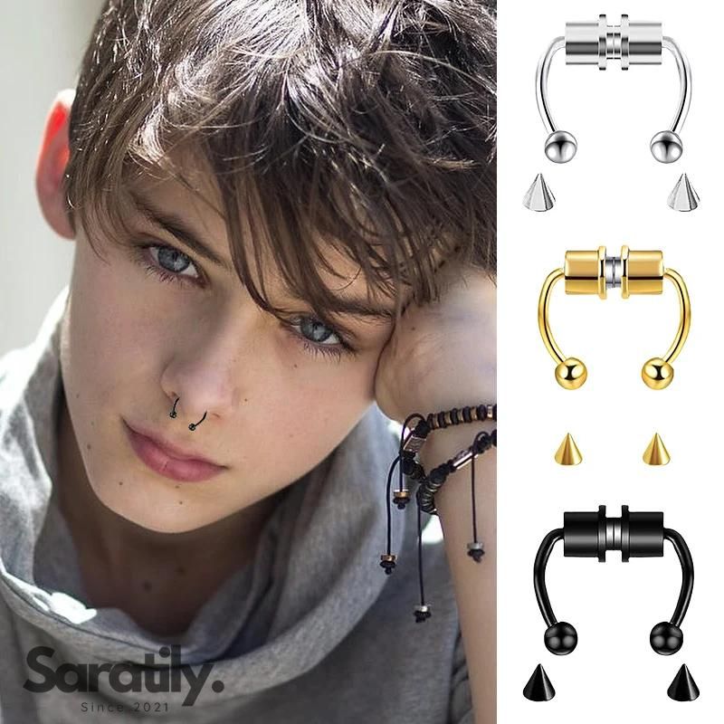 Saratily NoseClips – Magnetic Septum Ring Piercing