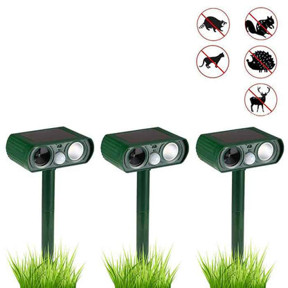 Solar Power Ultrasonic Animal Repellent & Deterrent