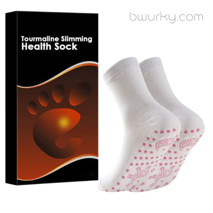 Tourmaline acupressure self-heating shaping socks